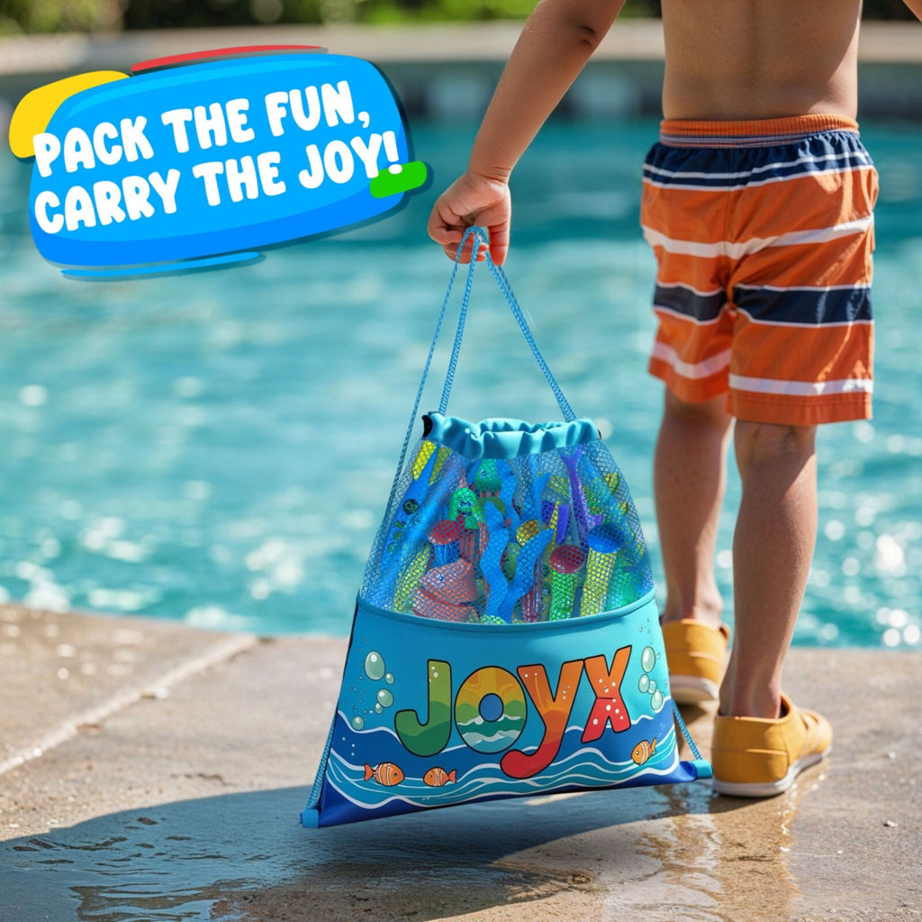 35 Pcs Pool Toys Set with LED Pool Light Cubes & Water Toys Swim Learning