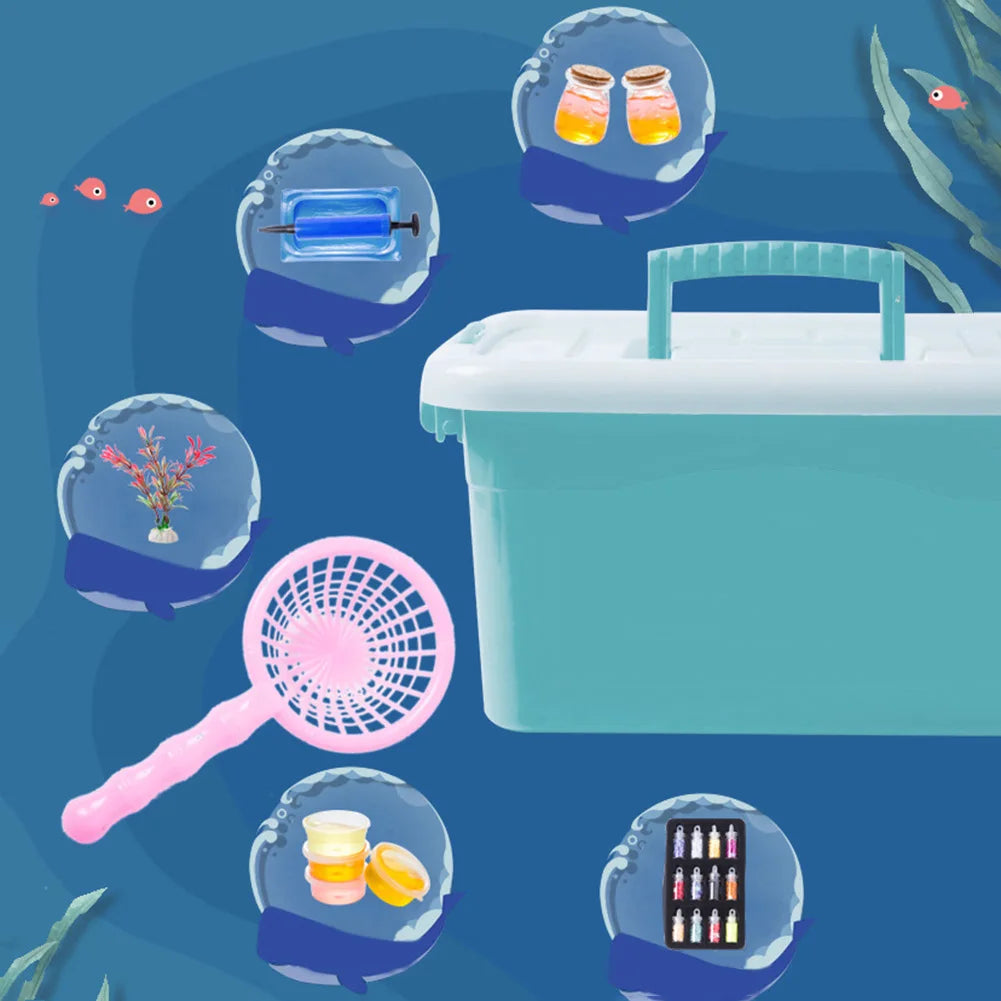 Creative Water Fairy Water Gel Kit Handmade DIY Toys Fairy Water Elf 3D Animal Mold Birthday Gifts Kids Colorful Educational Toy