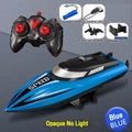 Rc Boat 2.4G High Speed Remote Control Racing Ship with Light Waterproof Rc Speedboat Water Toys for Pool Lake Children Gifts