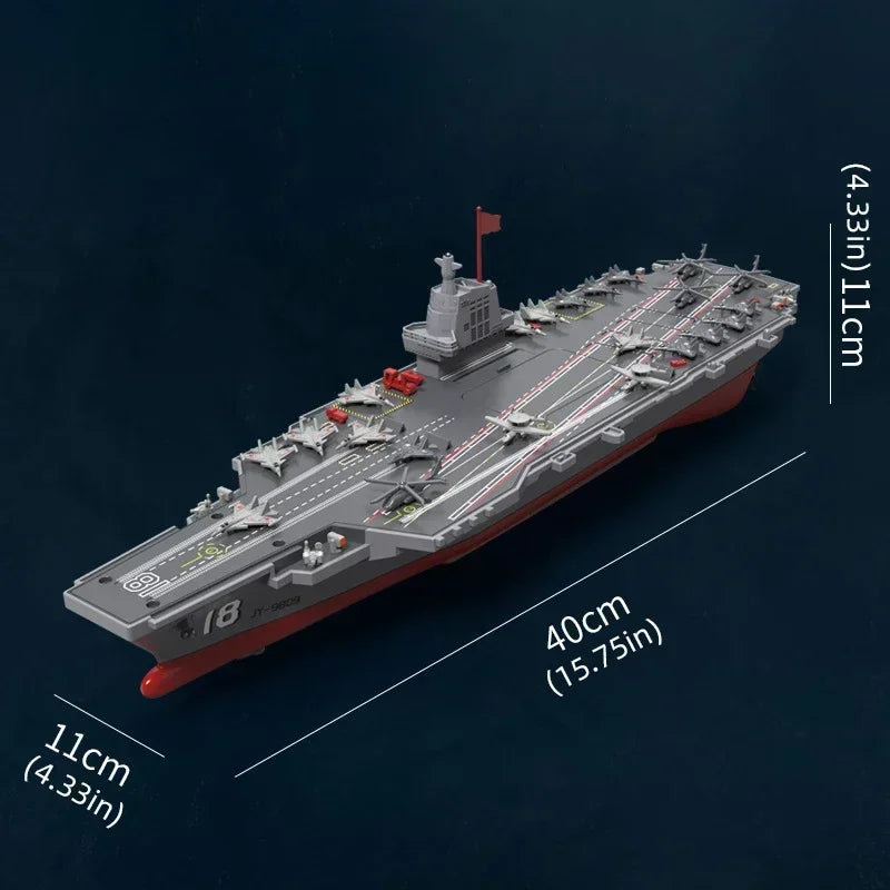S19 Rc Boat Kids High-Speed Remote Control Boat 2.4G Remote Control Aircraft Carrier Warship Electric Water Toys Children Gift