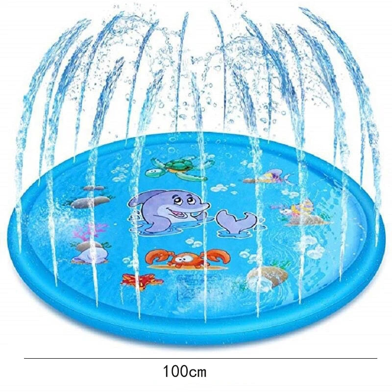 Inflatable Lawn Water Slide for Kids Summer Outdoor Games Backyard Waterslide Spray Water Toys with Sprinkler Garden Water Slide