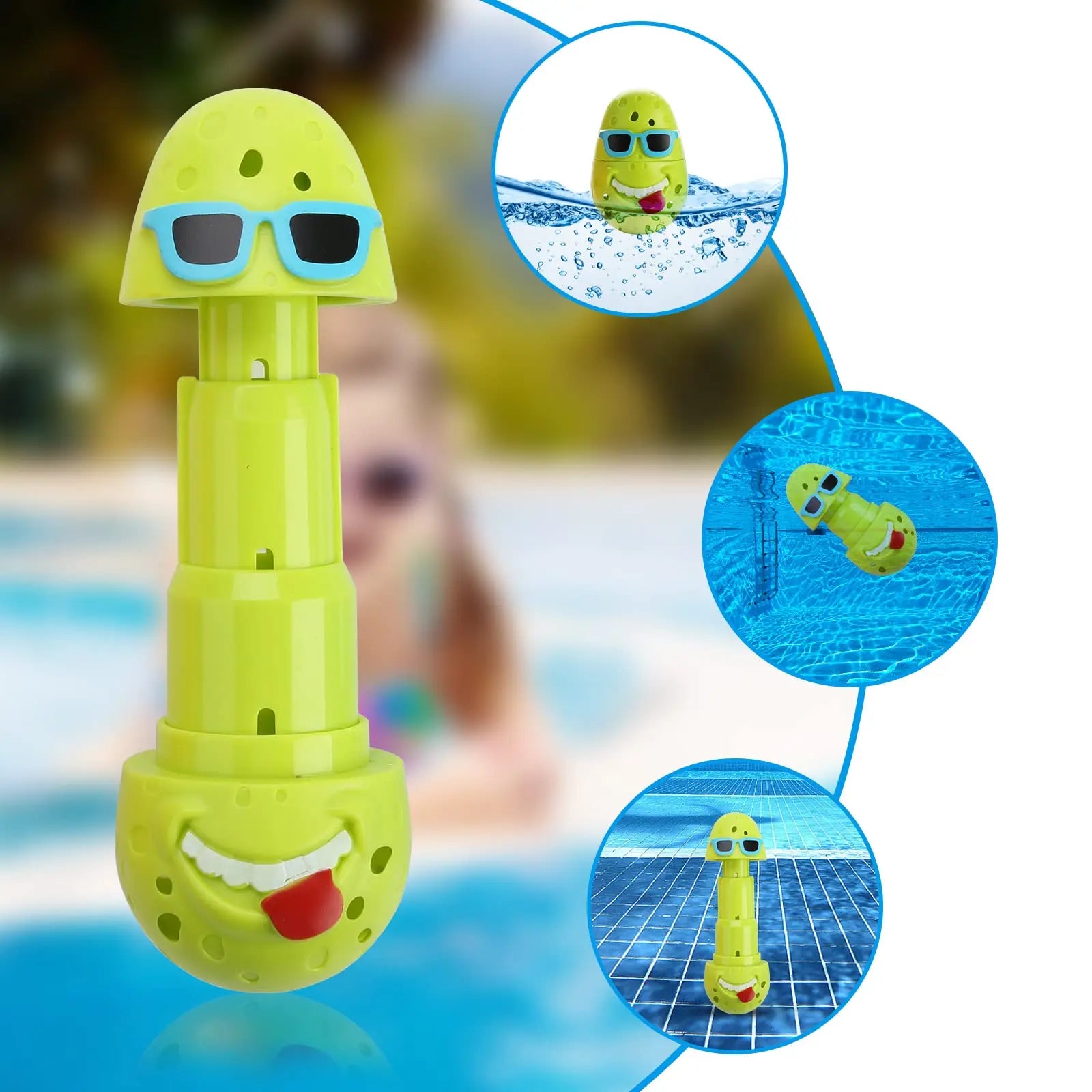 3Pcs Clown Egges Pool Diving Toys Cute Egg Diving Sticks Swimming Pool Dive Toys for Kids Summer Diving Pool Toys Water Toys