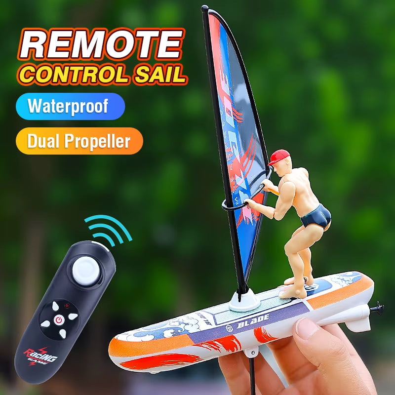 Rc Sailing Boats Remote Control Racing Boat Rc Swing Kayaking Water Toys for Tub Pool Simulated Model Children'S Day Gift