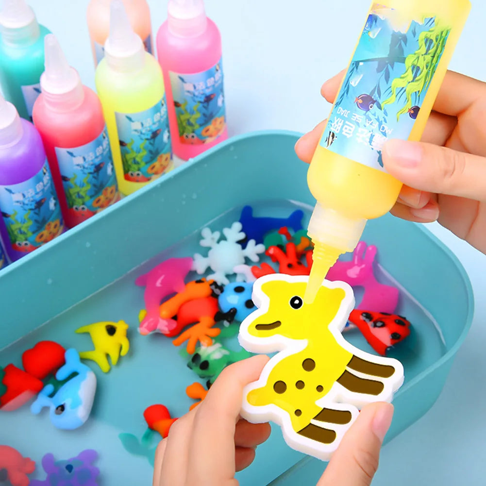 Creative Water Fairy Water Gel Kit Handmade DIY Toys Fairy Water Elf 3D Animal Mold Birthday Gifts Kids Colorful Educational Toy