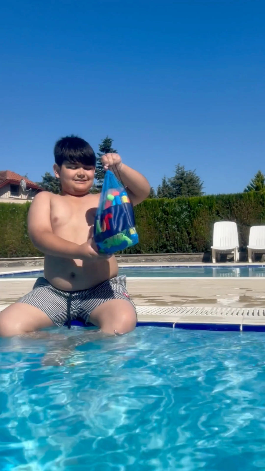 35 Pcs Pool Toys Set with LED Pool Light Cubes & Water Toys Swim Learning