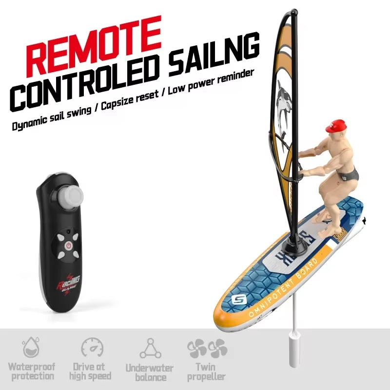 Rc Sailing Boats Remote Control Racing Boat Rc Swing Kayaking Water Toys for Tub Pool Simulated Model Children'S Day Gift
