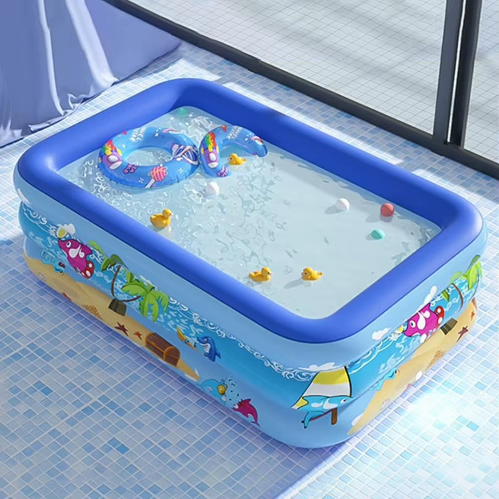 Inflatable Swimming Pool Large Family Adult Inflatable Pools Baby Swimming Pools Summer Indoor Outdoor Bathtub Toys 60/111/120Cm