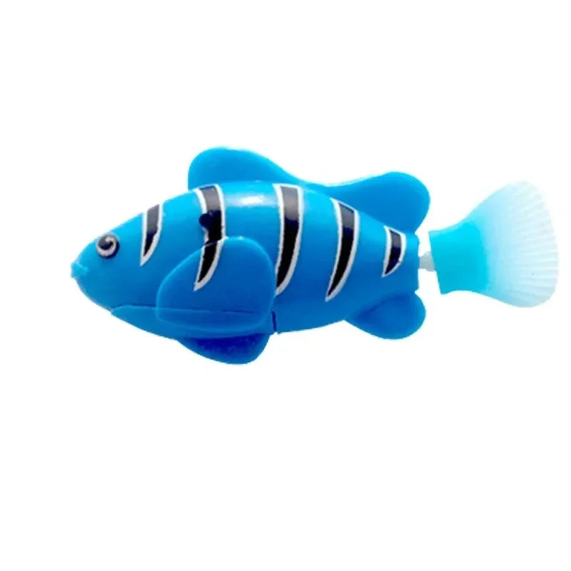 Cat Toy LED Inductive Interactive Swimming Robot Fish Toys Glowing Electric Fishs Stimulate Kitten Hunting Instinct Pet Products