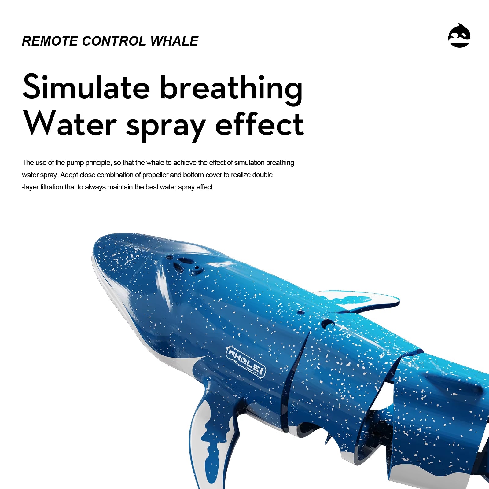 Underwater RC Submarine Remote Control Whales Shark Submarines Boat Toy Ship Diving in Pools Lake Gift Water Toys for Children