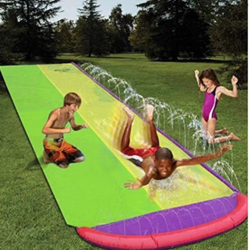 Inflatable Lawn Water Spray Slide Outdoor Kids Summer Inflatable Toys Sprinkle Water Game Backyard Pools Toys Water Splash Toys