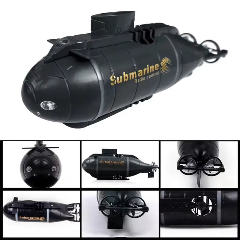 Electric Submarine Boat Underwater Diving Model Mini Playing Wireless Remote Control Model Boat Racing Toy Boys Christmas Gifts