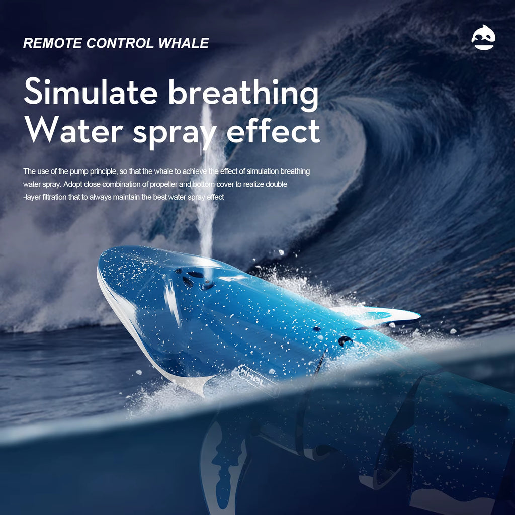 Underwater RC Submarine Remote Control Whales Shark Submarines Boat Toy Ship Diving in Pools Lake Gift Water Toys for Children