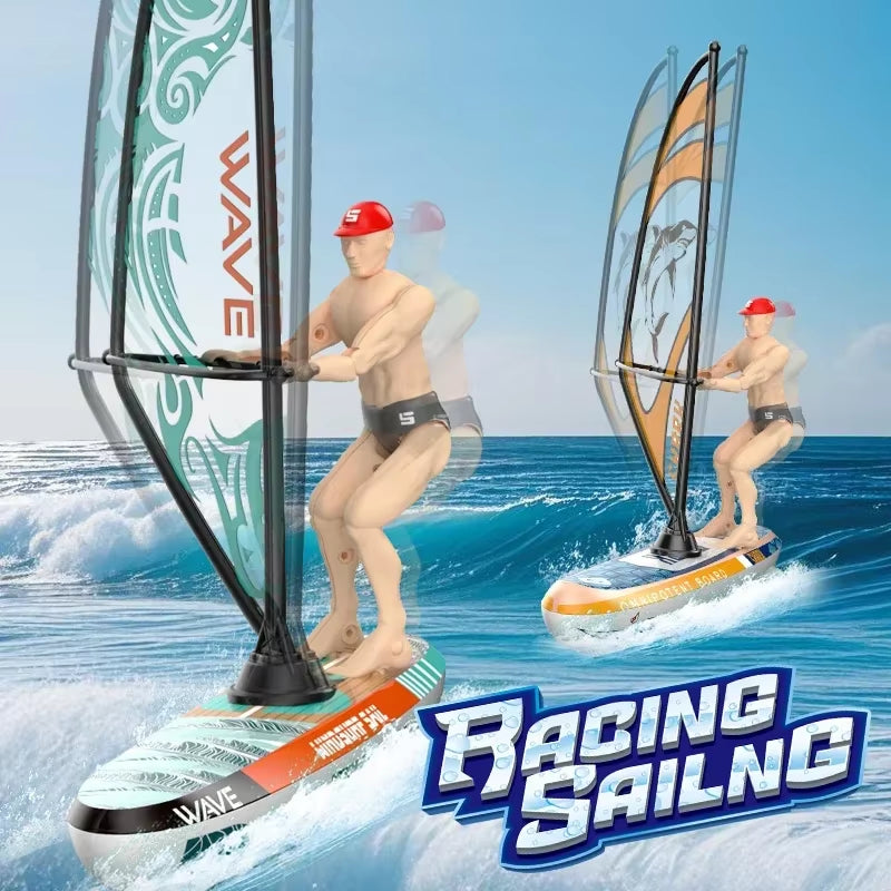 Rc Sailing Boats Remote Control Racing Boat Rc Swing Kayaking Water Toys for Tub Pool Simulated Model Children'S Day Gift