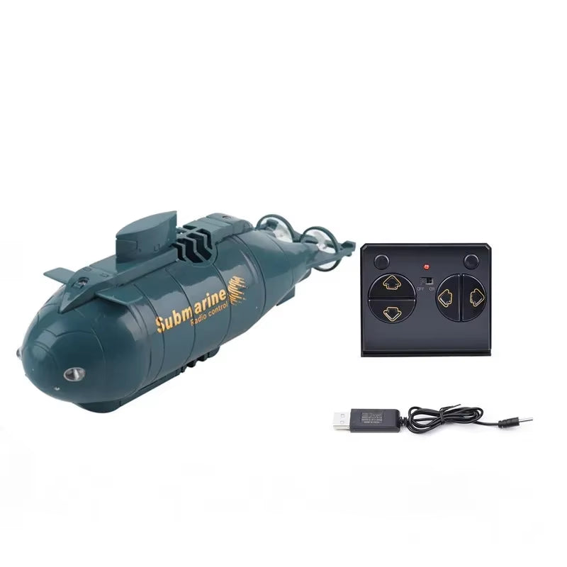 Electric Submarine Boat Underwater Diving Model Mini Playing Wireless Remote Control Model Boat Racing Toy Boys Christmas Gifts