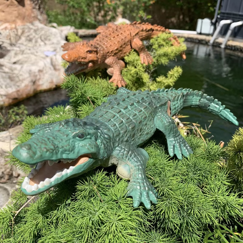 Rc Crocodile Remote Control Boat Electric Simulation Radio Control Machine Toys Children'S Water Pool Outdoor Toys for Boys