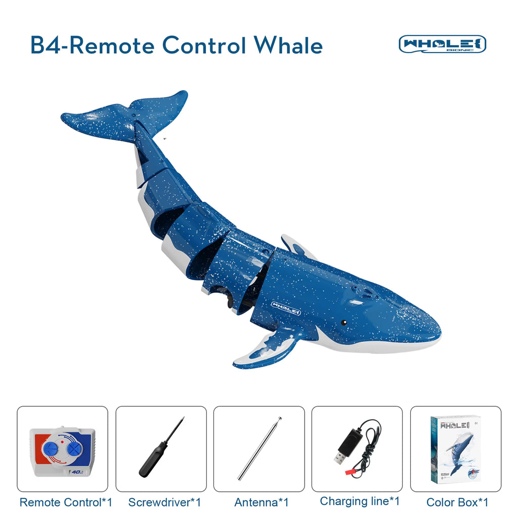 Underwater RC Submarine Remote Control Whales Shark Submarines Boat Toy Ship Diving in Pools Lake Gift Water Toys for Children