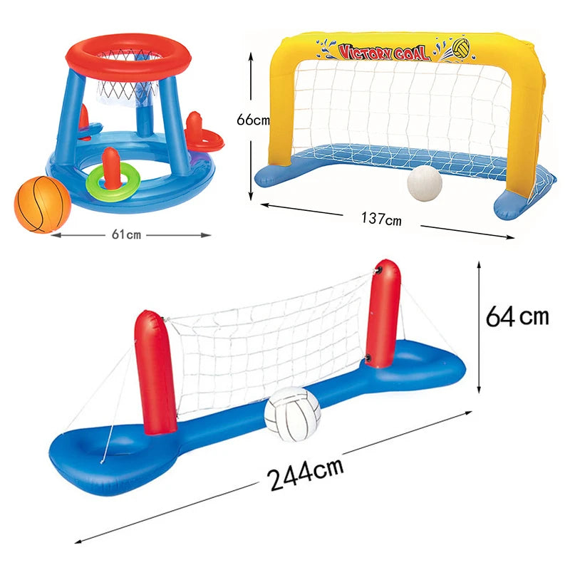 Summer Toys Inflatable Pool Party Float Volleyball Football Basketball Water Games Sports Interactive Inflatable Summer Toys New