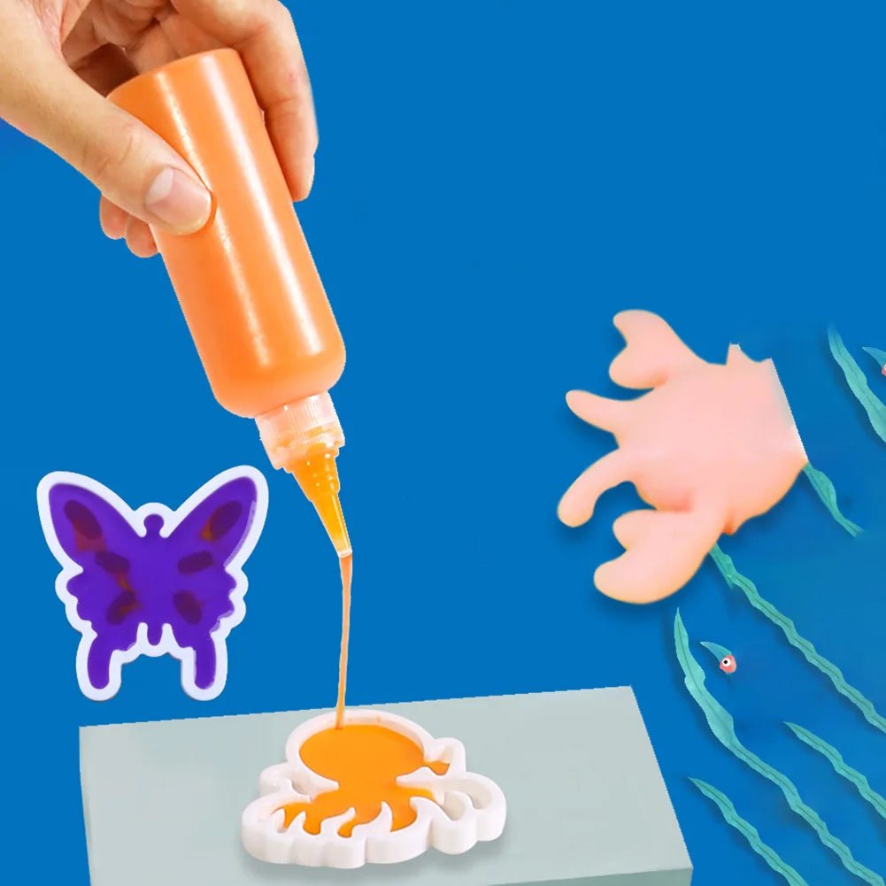 Creative Water Fairy Water Gel Kit Handmade DIY Toys Fairy Water Elf 3D Animal Mold Birthday Gifts Kids Colorful Educational Toy