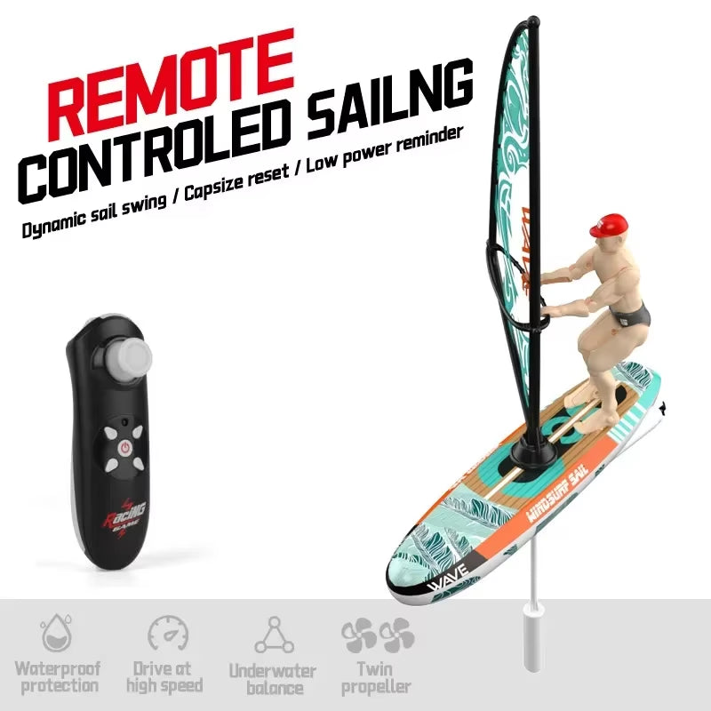 Rc Sailing Boats Remote Control Racing Boat Rc Swing Kayaking Water Toys for Tub Pool Simulated Model Children'S Day Gift